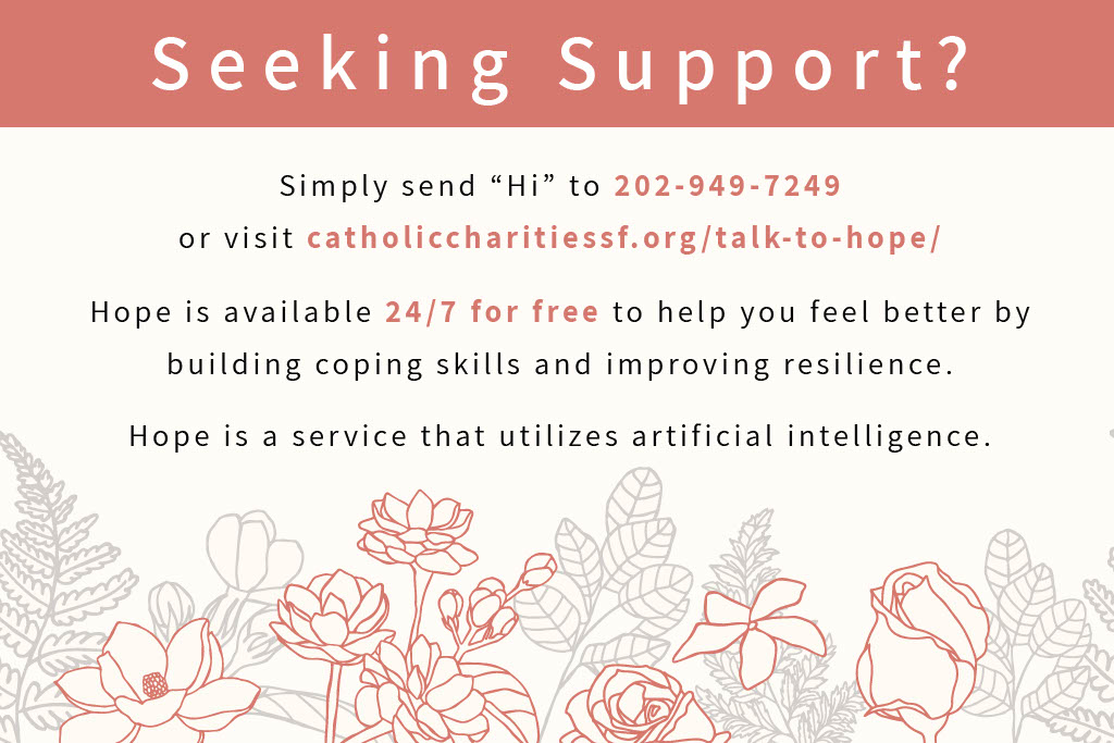 Talk to Hope - Catholic Charities San Francisco