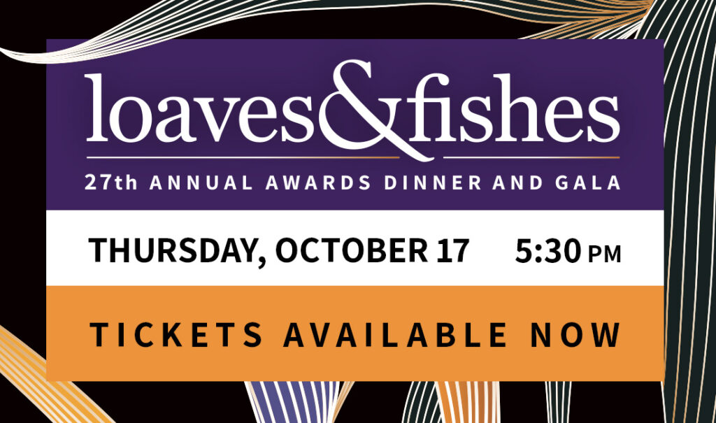 Loaves&Fishes annual dinner and gala 2024 banner mobile